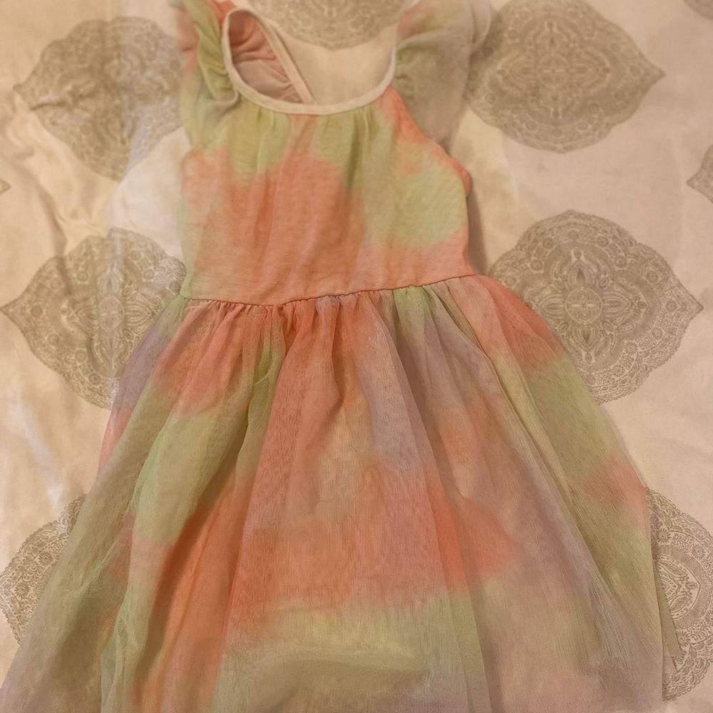 Cat & Jack Pastel Tie-Dye Kids Dress